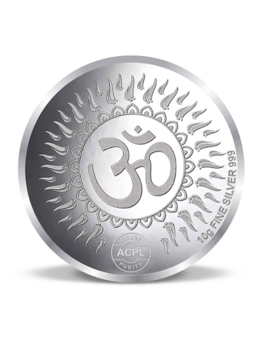 Precious Moments Lakshmi Ganesh BIS Hallmarked Silver Coin Of 20 Gram in 999 Purity / Fineness by ACPL