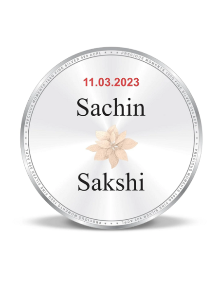 Precious Moments Personalised BIS Hallmarked Wedding Anniversary Silve