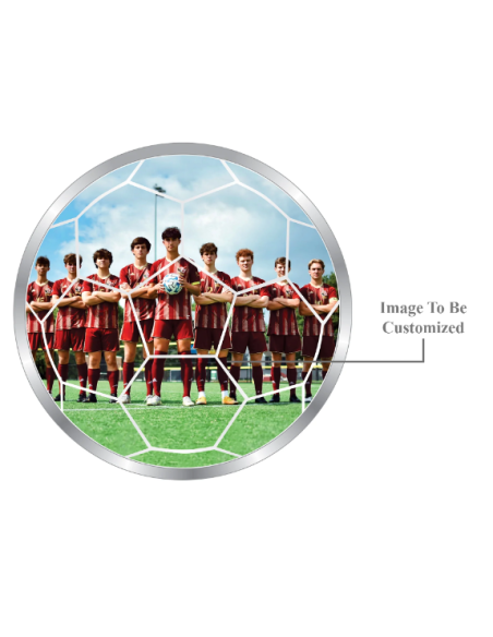 Precious Moments Personalised BIS Hallmarked Sports Silver Coin Of 50 Gram in 999 Purity / Fineness By ACPL