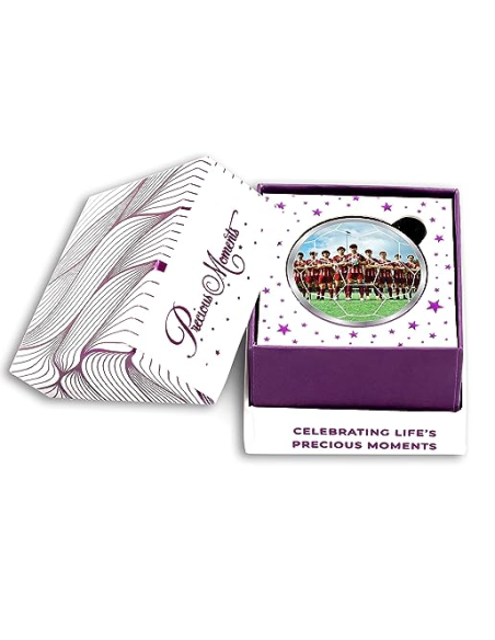 Precious Moments Personalised BIS Hallmarked Sports Silver Coin Of 50 Gram in 999 Purity / Fineness By ACPL