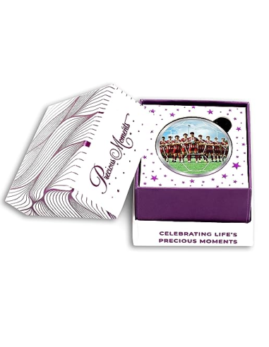 Precious Moments Personalised BIS Hallmarked Sports Silver Coin Of 100