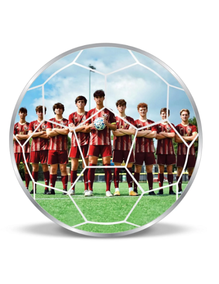 Precious Moments Personalised BIS Hallmarked Sports Silver Coin Of 100