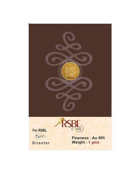 1 Gram Gold Coin - RSBL 24K (995 Purity) | Live Price Today