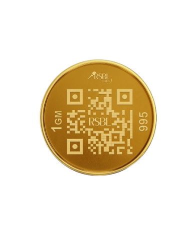 1 Gram Gold Coin - RSBL 24K (995 Purity) | Live Price Today