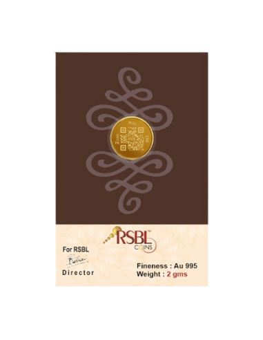 2 Gram Gold Coin - RSBL 24K (995 Purity) Ingot | Live Price Today