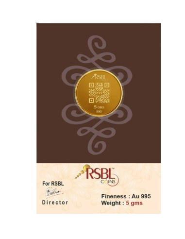 5 Gram Gold Coin - RSBL 24K (995 Purity) | Live Price Today