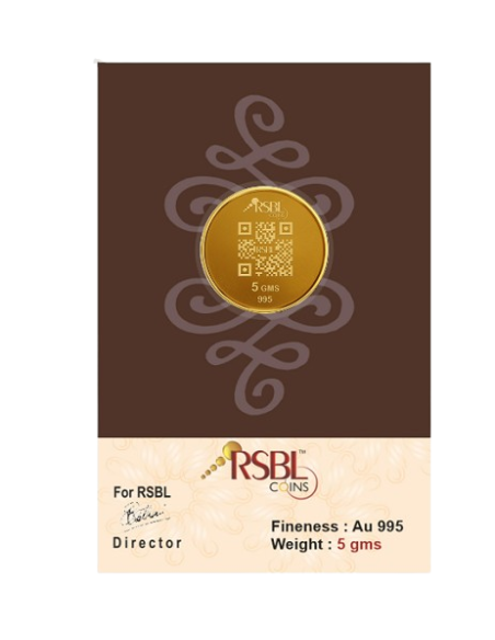 5 Gram Gold Coin - RSBL 24K (995 Purity) | Live Price Today