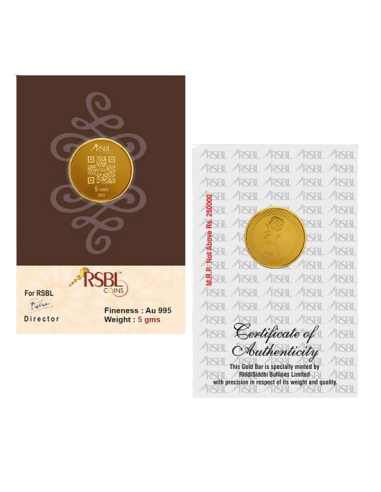 5 Gram Gold Coin - RSBL 24K (995 Purity) | Live Price Today