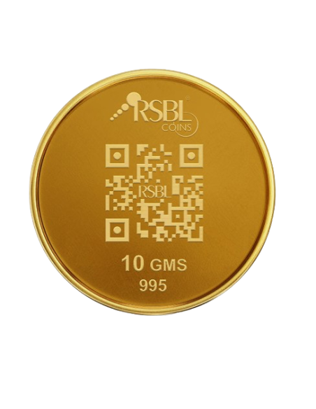 10 Gram Gold Coin - RSBL 24K (995 Purity) | Live Price Today