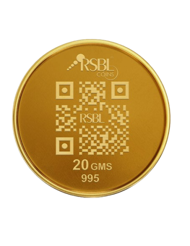 20 Gram Gold Coin - RSBL 24K (995 Purity) | Live Price Today