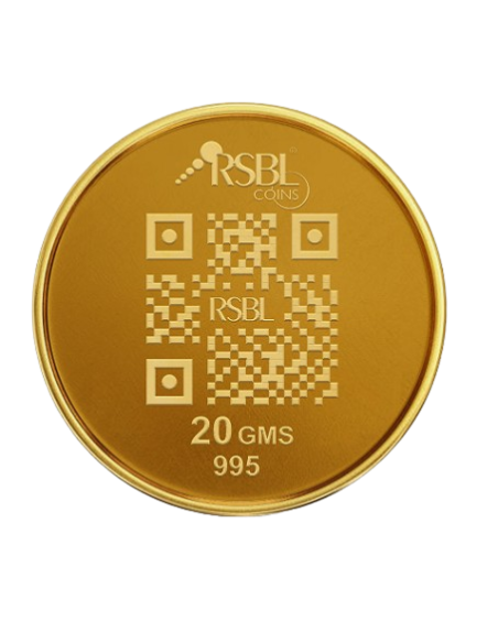 20 Gram Gold Coin - RSBL 24K (995 Purity) | Live Price Today