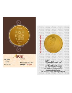 20 Gram Gold Coin - RSBL 24K (995 Purity) | Live Price Today