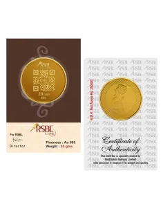 20 Gram Gold Coin - RSBL 24K (995 Purity) | Live Price Today