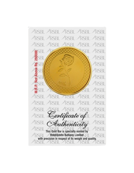 50 Gram Gold Coin - RSBL 24K (995 Purity) | Live Price Today