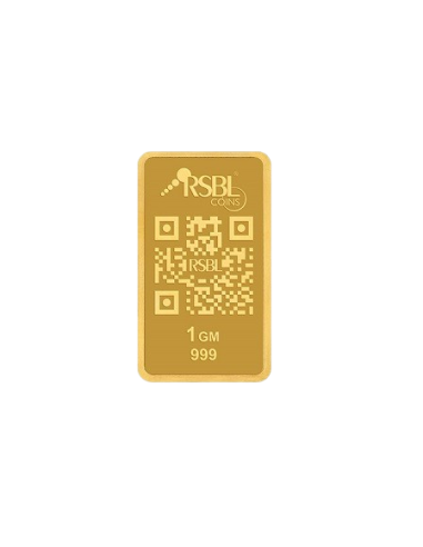 Buy RSBL Buy Gold Bar Of 1 Gram Gold 24Kt Gold 999 Purity I CoinBazaar