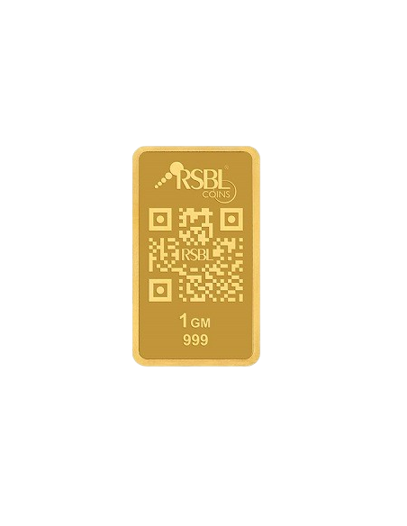 Buy RSBL Buy Gold Bar Of 1 Gram Gold 24Kt Gold 999 Purity I CoinBazaar