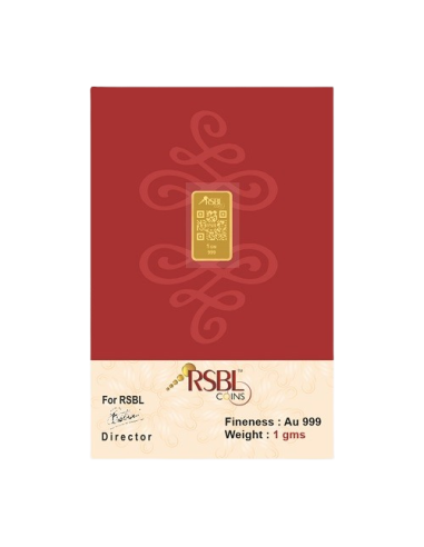 Buy RSBL Buy Gold Bar Of 1 Gram Gold 24Kt Gold 999 Purity I CoinBazaar
