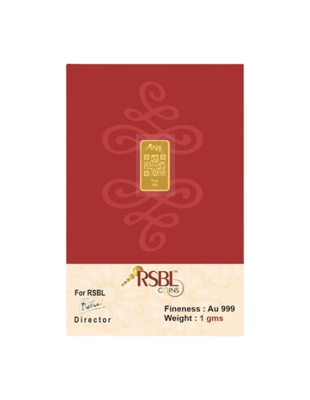 Buy RSBL Buy Gold Bar Of 1 Gram Gold 24Kt Gold 999 Purity I CoinBazaar