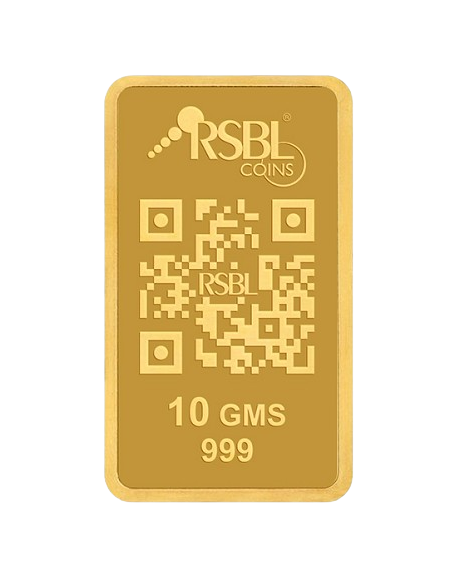Buy RSBL Gold Bar 10 Grams 24Kt Gold 999 Purity Fineness I CoinBazaar