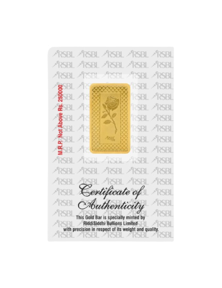 Buy RSBL Gold Bar 20 Grams Gold 24Kt Gold 999 Purity I CoinBazaar