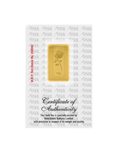 Buy RSBL Gold Bar 50 Grams Gold 24Kt Gold 999 Purity I CoinBazaar