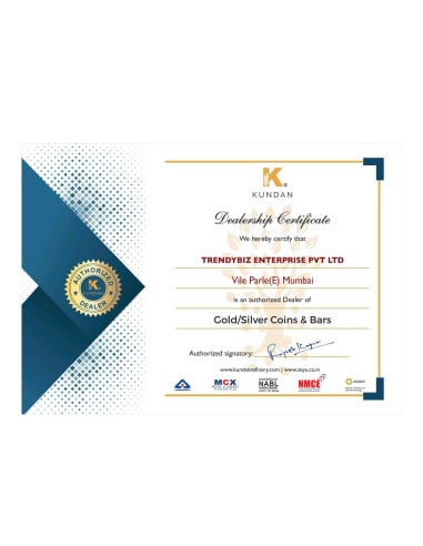 Kundan Kalpataru Tree  Silver Bar of 50 Gram in 999.9 Purity / Fineness in Certi Card