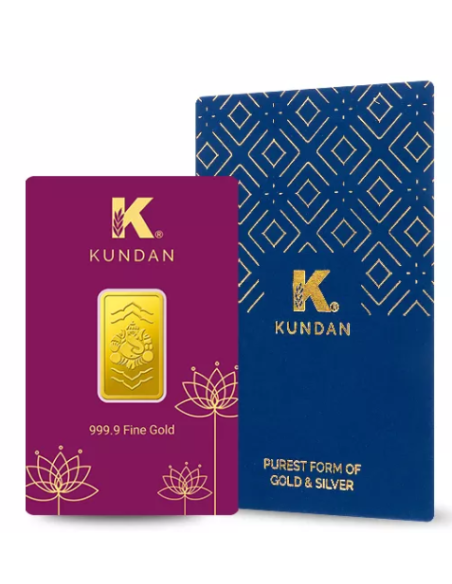 Buy 5 Gram Ganesha Gold Bar 24 Karat in 999.9 Purity I CoinBazaar