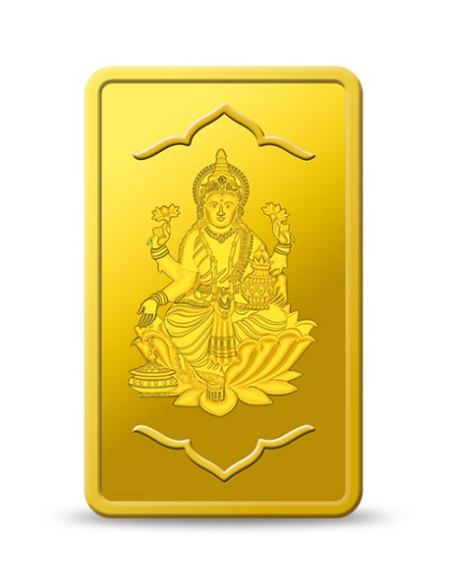 Kundan Lakshmi Gold Bar Of 1 Grams in 24 Karat  999.9 Purity / Finenes