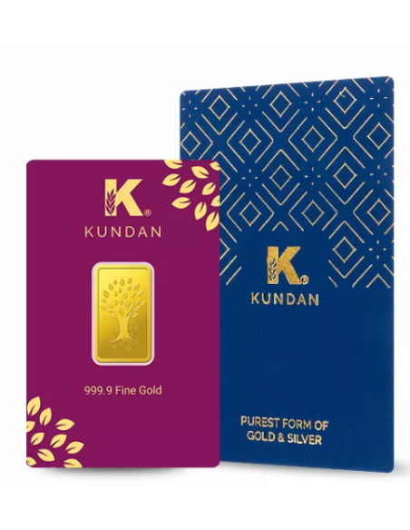 Buy Kundan Kalpataru Tree Gold Bar of 5 Grams Gold  24 Karat in 999.9
