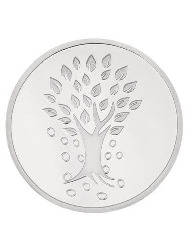 Kundan Kalpataru Tree Silver Coin of 5 Gram in 999 Purity / Fineness