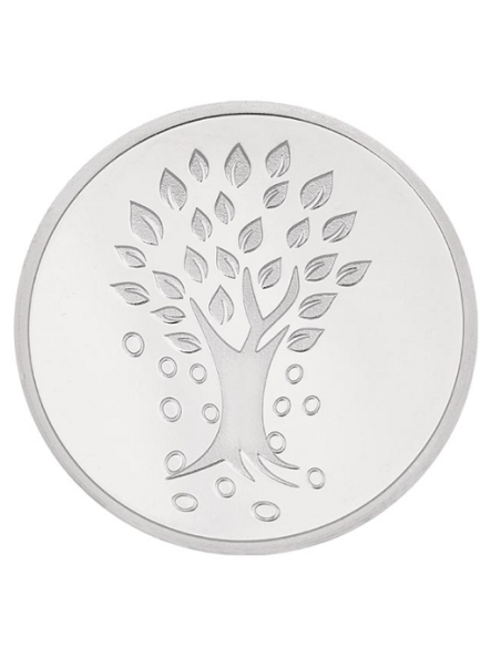 Kundan Kalpataru Tree Silver Coin of 5 Gram in 999 Purity / Fineness