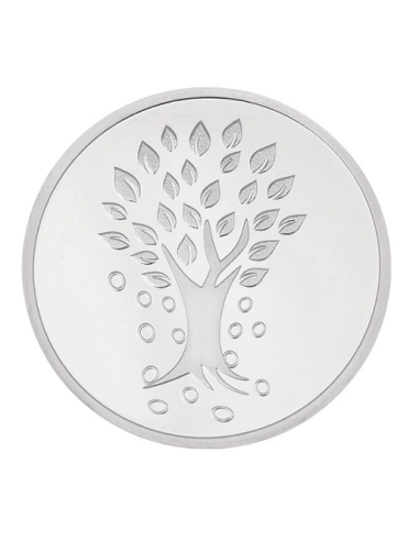 Kundan Kalpataru Tree Silver Coin of 10 Gram in 999 Purity / Fineness