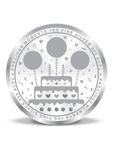 Precious Moments Happy Birthday  Silver Coin Of 10 Gram in 999 Purity
