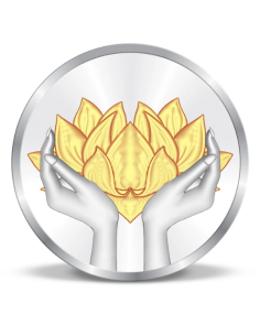 Precious Moments Color Lotus BIS Hallmarked Silver Coin Of 10 Gram in 999 Purity / Fineness By ACPL