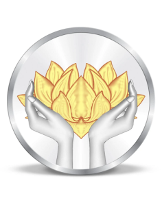 Precious Moments Color Lotus BIS Hallmarked Silver Coin Of 20 Gram in 999 Purity / Fineness By ACPL