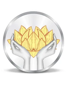Precious Moments Color Lotus BIS Hallmarked Silver Coin Of 20 Gram in 999 Purity / Fineness By ACPL