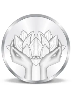 Precious Moments Lotus BIS Hallmarked Silver Coin Of 20 Gram in 999 Purity / Fineness By ACPL