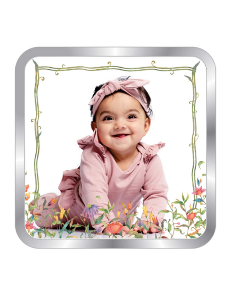 Precious Moments Personalised BIS Hallmarked New Born Baby Girl Silver