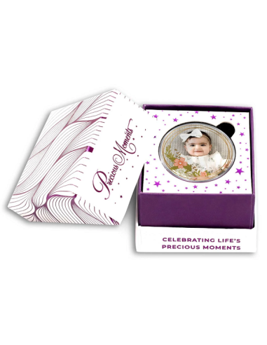 Precious Moments Personalised BIS Hallmarked New Born Baby Girl Silver