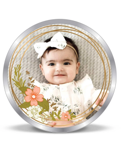 Precious Moments Personalised BIS Hallmarked New Born Baby Girl Silver