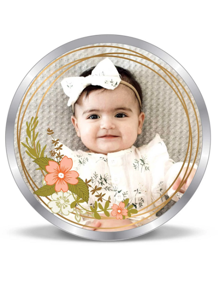Precious Moments Personalised BIS Hallmarked New Born Baby Girl Silver