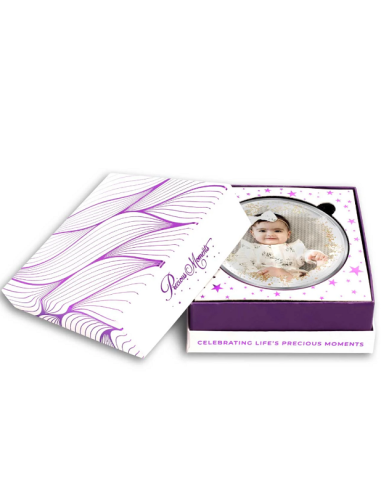 Precious Moments Personalised BIS Hallmarked New Born Baby Girl Silver Coin Of 10 Gram in 999 Purity / Fineness by ACPL