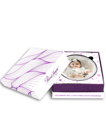 Precious Moments Personalised BIS Hallmarked New Born Baby Girl Silver Coin Of 20 Gram in 999 Purity / Fineness by ACPL