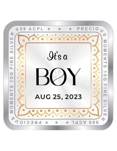 Precious Moments Personalised BIS Hallmarked New Born Baby Girl Silver