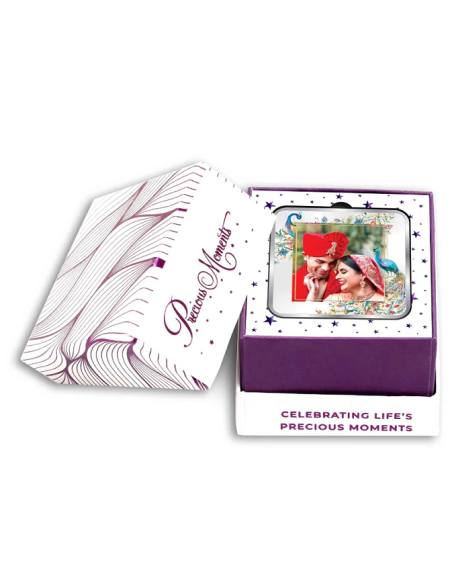 Precious Moments Personalised BIS Hallmarked Wedding Anniversary Silver Coin Of 10 Gram in 999 Purity / Fineness By ACPL