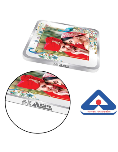 Precious Moments Personalised BIS Hallmarked Wedding Anniversary Silver Coin Of 20 Gram in 999 Purity / Fineness By ACPL