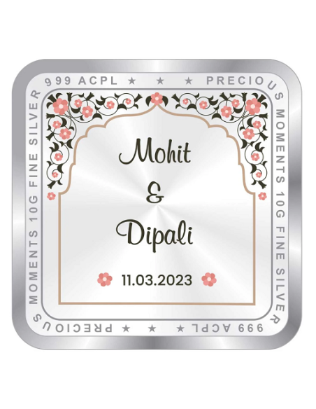 Precious Moments Personalised BIS Hallmarked Wedding Anniversary Silve