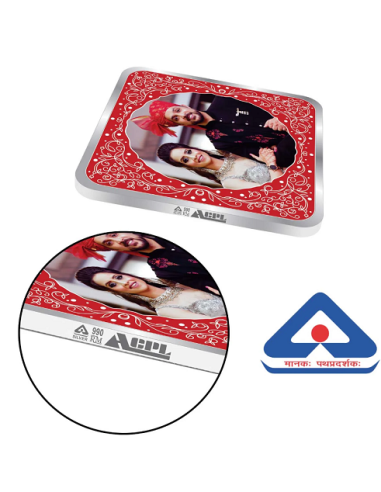 Precious Moments Personalised BIS Hallmarked Wedding Anniversary Silver Coin Of 10 Gram in 999 Purity / Fineness By ACPL