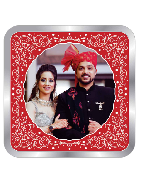Precious Moments Personalised BIS Hallmarked Wedding Anniversary Silver Coin Of 20 Gram in 999 Purity / Fineness By ACPL