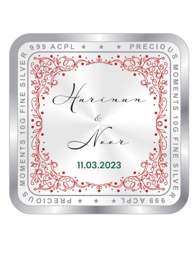 Precious Moments Personalised BIS Hallmarked Wedding Anniversary Silve